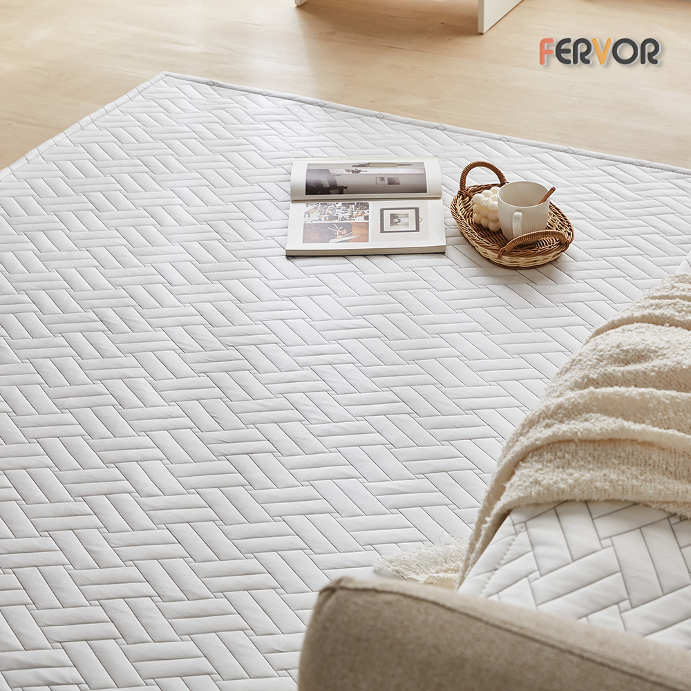 퍼보 휴비스 듀라론 에오로쿨 냉감패드 쿨매트 소파침대러그 (러그)육각, 200x250