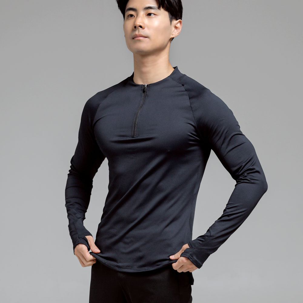 트레이닝 하프집업 컴프레션 드릴 트랙탑 져지