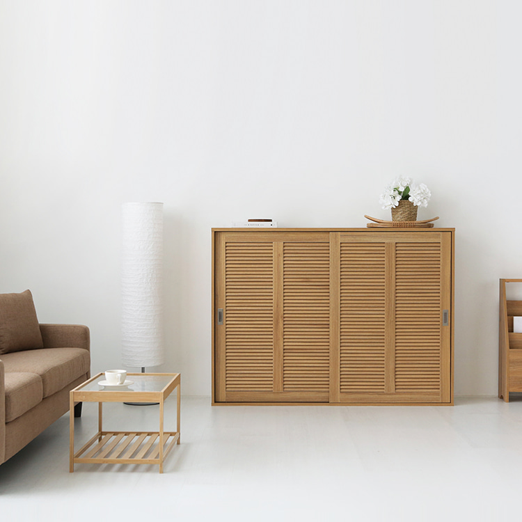벨로인 넓은 2문 수납장 SHBM110150 1500x350x1100mm, 5단, 캄포어베니어 8465.1676 - 상세 이미지 3