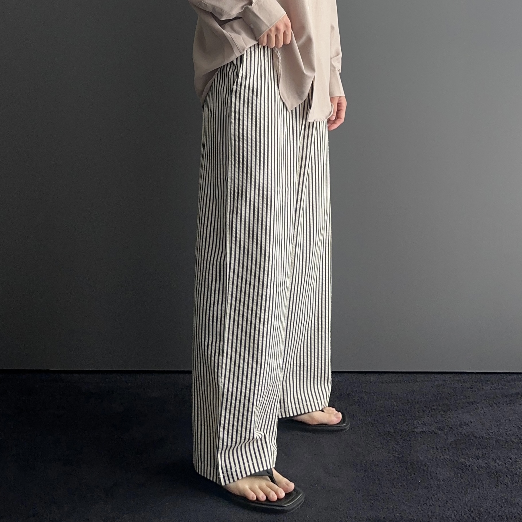 남자여름긴바지 남자시어서커팬츠 구김없는바지 남성쿨팬츠 - 상세 이미지 3