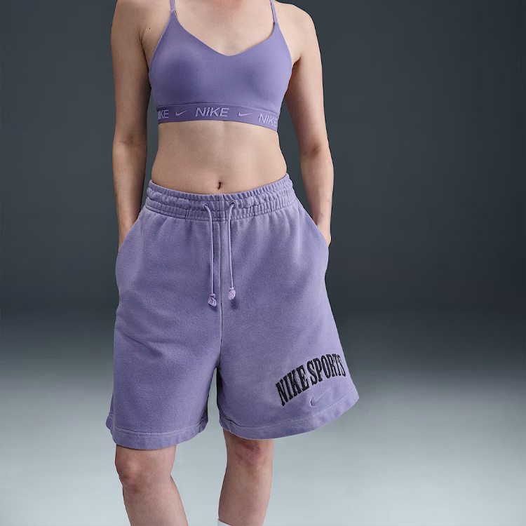 나이키 스포츠웨어 피닉스 플리스 여성 하이웨이스트 프렌치 테리 쇼츠 HJ1270-527 : MUHAN SPORTS