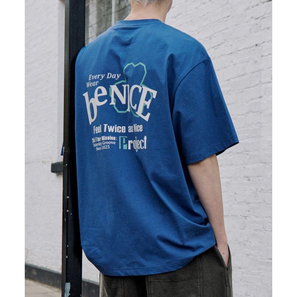 BENICE 프로젝트 반팔 티셔츠_BLUE : 다니엘샵02