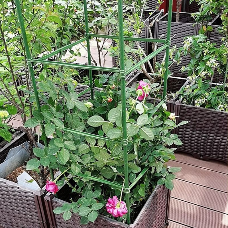 가지 토마토 지지대 텃밭 식물지주대 고추대 A-1) 11mm 90cm 사각 녹색 - 상세 이미지 2