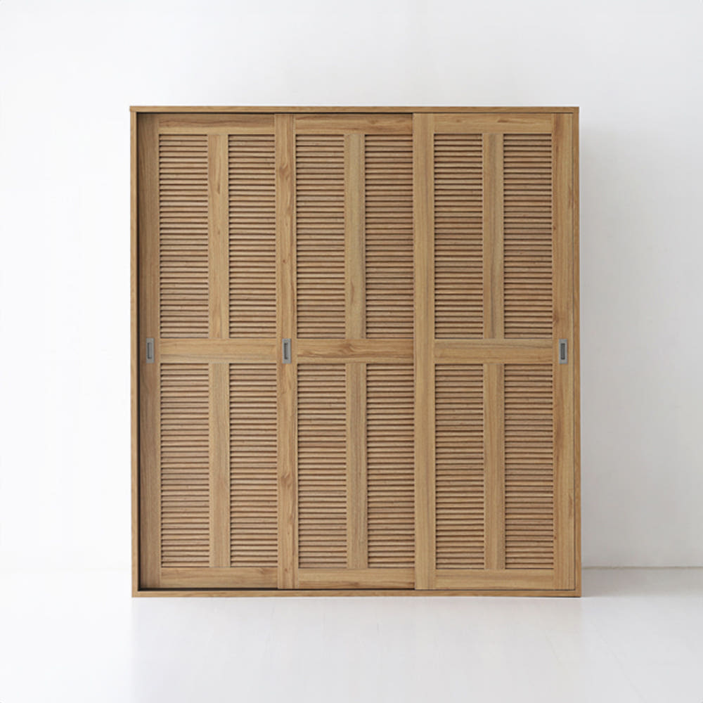 벨로인 슬라이딩 3문 옷장 WRM195179SD 1775x590x1950mm, 3단, 캄포어베니어 7780.4285 - 상세 이미지 5