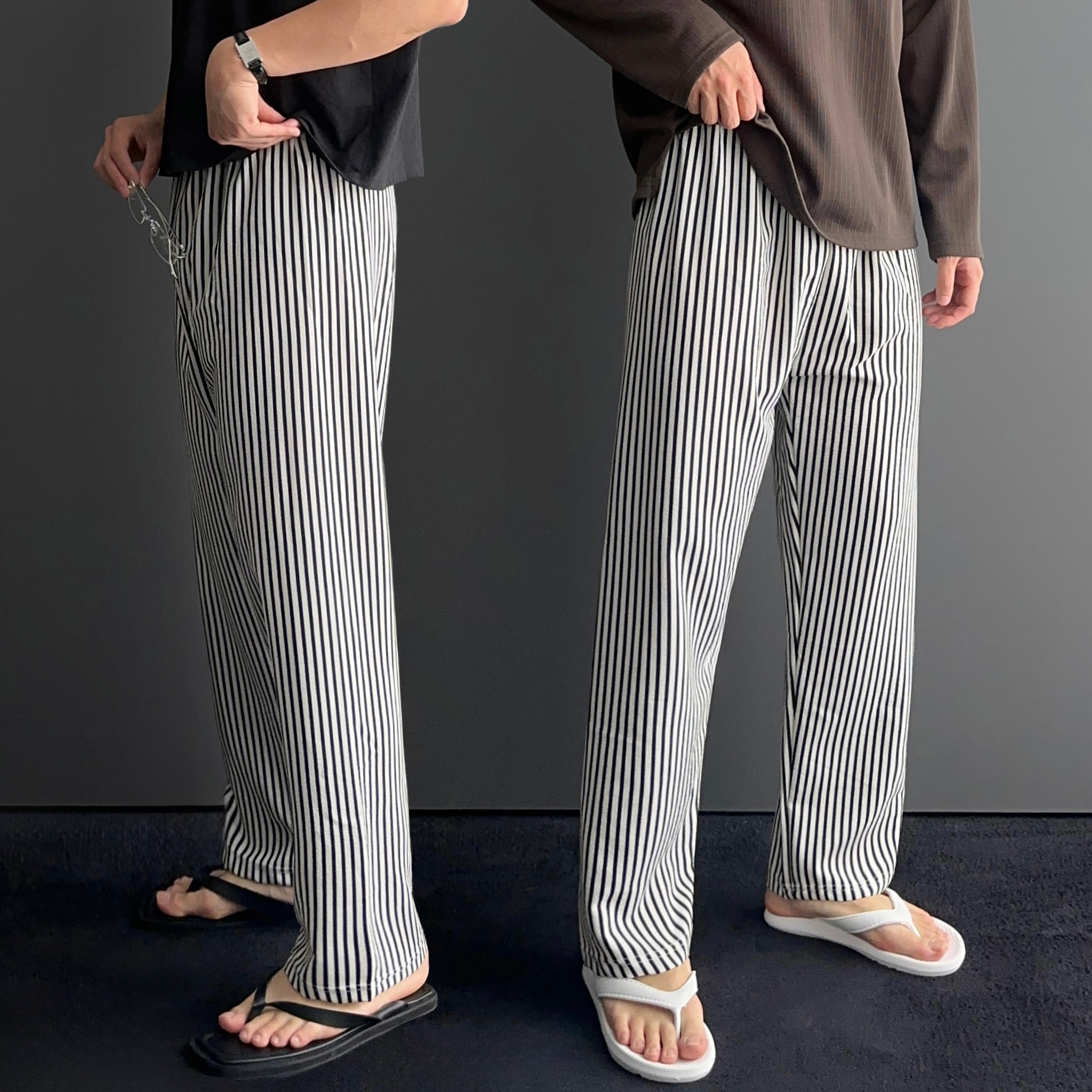 남자여름긴바지 남자시어서커팬츠 남성쿨팬츠 구김없는바지 - 상품 이미지