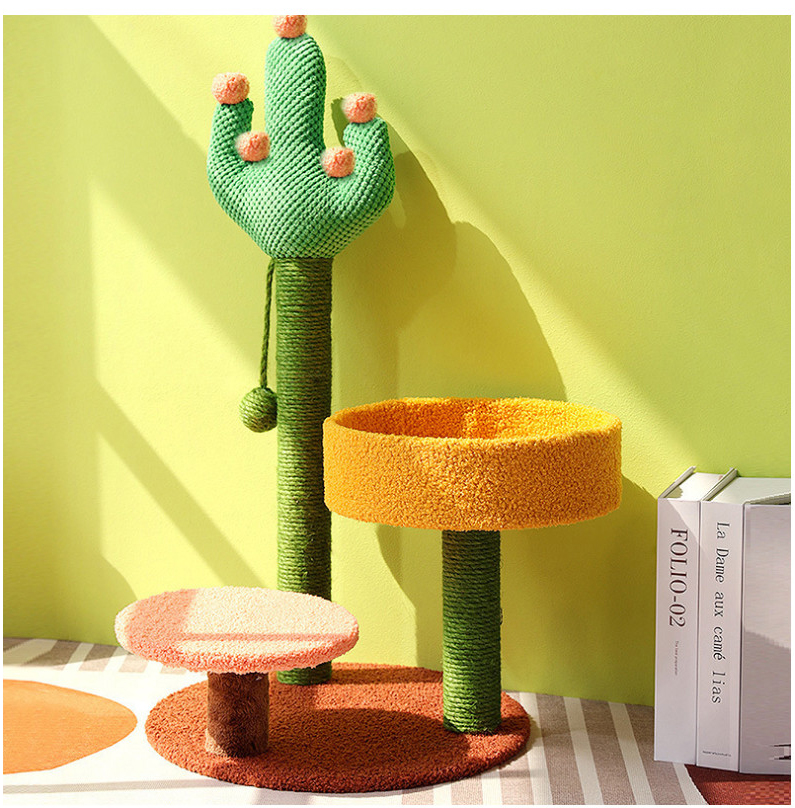 리치독스 고양이 스크래쳐 수직 기둥 당근 소형 고양이타워 이미지 2