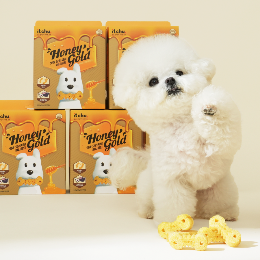 강아지 양치껌 허니골드 34P 덴탈껌 치석제거 소프트 잇츄 핏펫