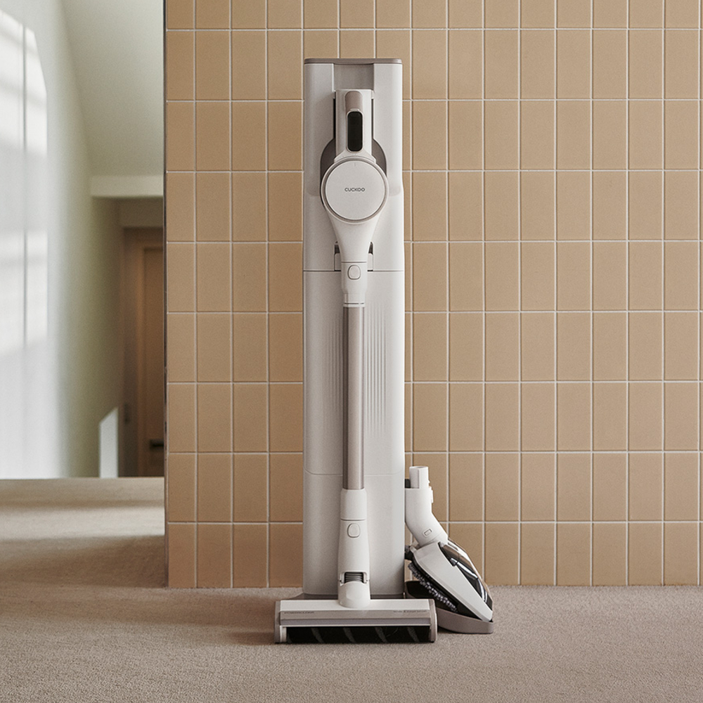쿠쿠 파워클론 Deep Clean 스테이션 무선청소기 CVC-DNLEM2520W