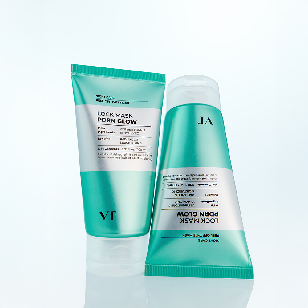 VT 글로우 락 마스크 100ml PDRN 피디알엔 필오프 슬리핑 랩핑 팩 - 상세 이미지 2
