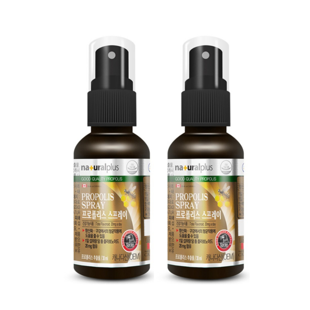 내츄럴플러스 프로폴리스 스프레이 면역력 덴티 원액 성대 몸에 굿데이 30ml, 2개 - 상품 이미지