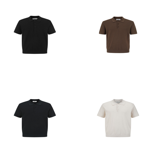 [리버스지오지아](신세계 마산점)25S/S Premium 워셔블 비스코스 반소매 카라 니트 4종 택1 [ADF2ET1902] : 신세계백화점