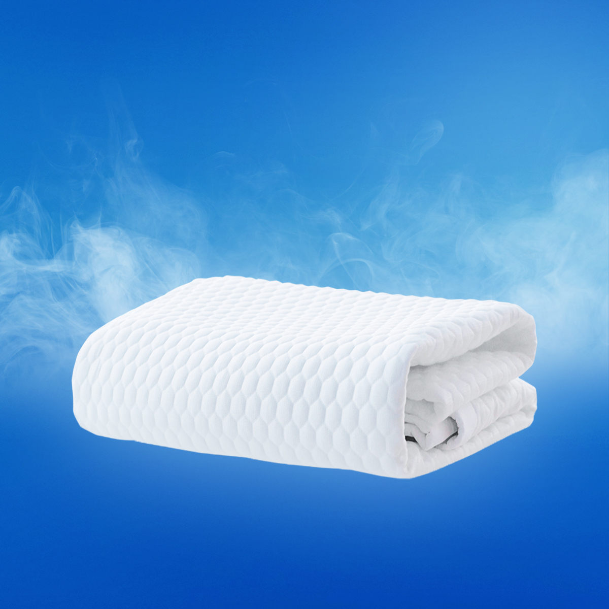 콜드맥스 듀라론2.0 냉각 냉감패드 고정밴드 화이트, SS(슈퍼싱글)