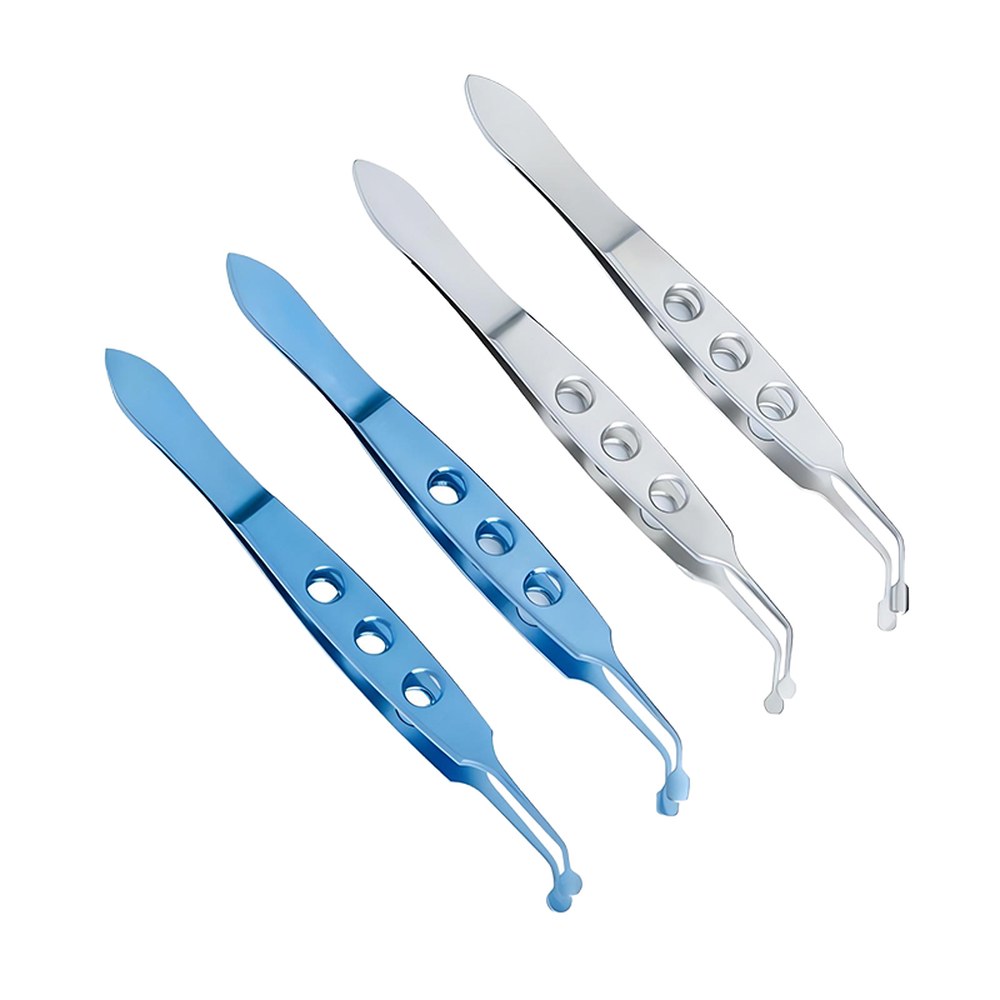 압출 짜기 눈꺼풀 스퀴징 핀셋 눈기름샘압출기 피지 가로무늬강 사각 6X6mm - 상품 이미지