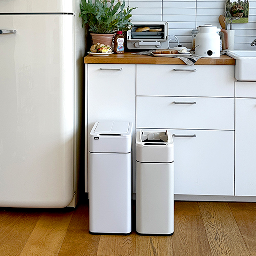 패밀리 SET 20L+30L 스마트 자동 센서 쓰레기통 냄새차단 종량제 휴지통 날개형 이미지 8