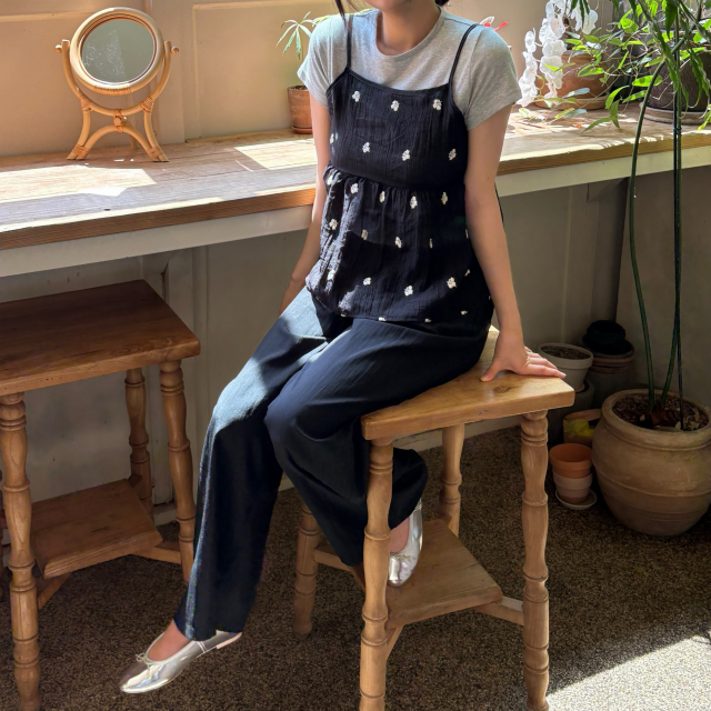 바스락팬츠 와이드팬츠 찰랑바지 - 상세 이미지 3