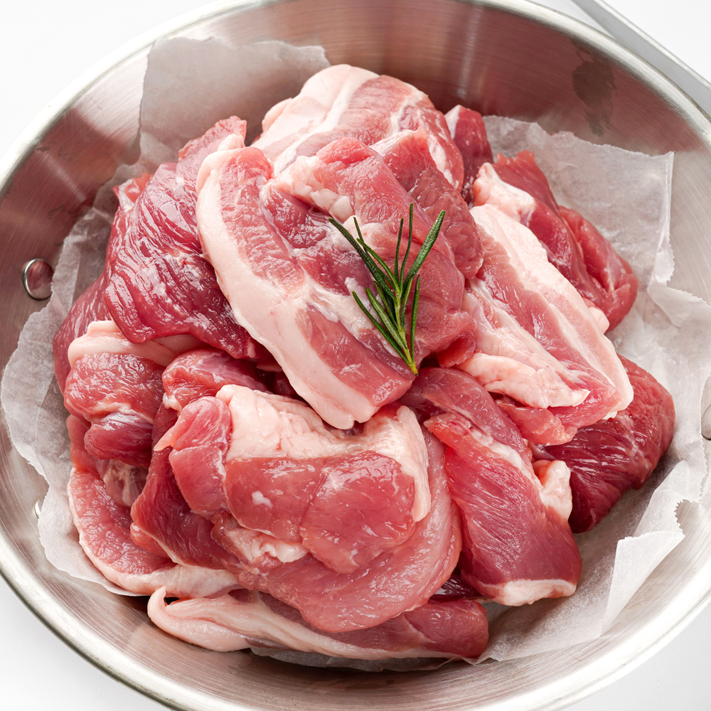 [1+1] 김치찌개용 돼지 고기 총1kg 한돈 1+등급 찌개용 찌개거리 짜글이 모둠 찌게용 - 상세 이미지 4