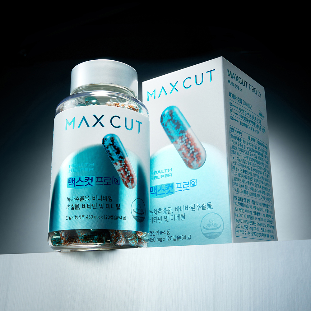 헬스헬퍼 맥스컷 프로 크롬 고경표 다이어트 혈당 체지방 컷팅제 120캡슐, 2개