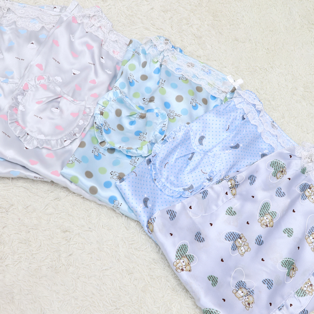 여성 프라이빗 세이프 실크 매너 랩 샤워가운