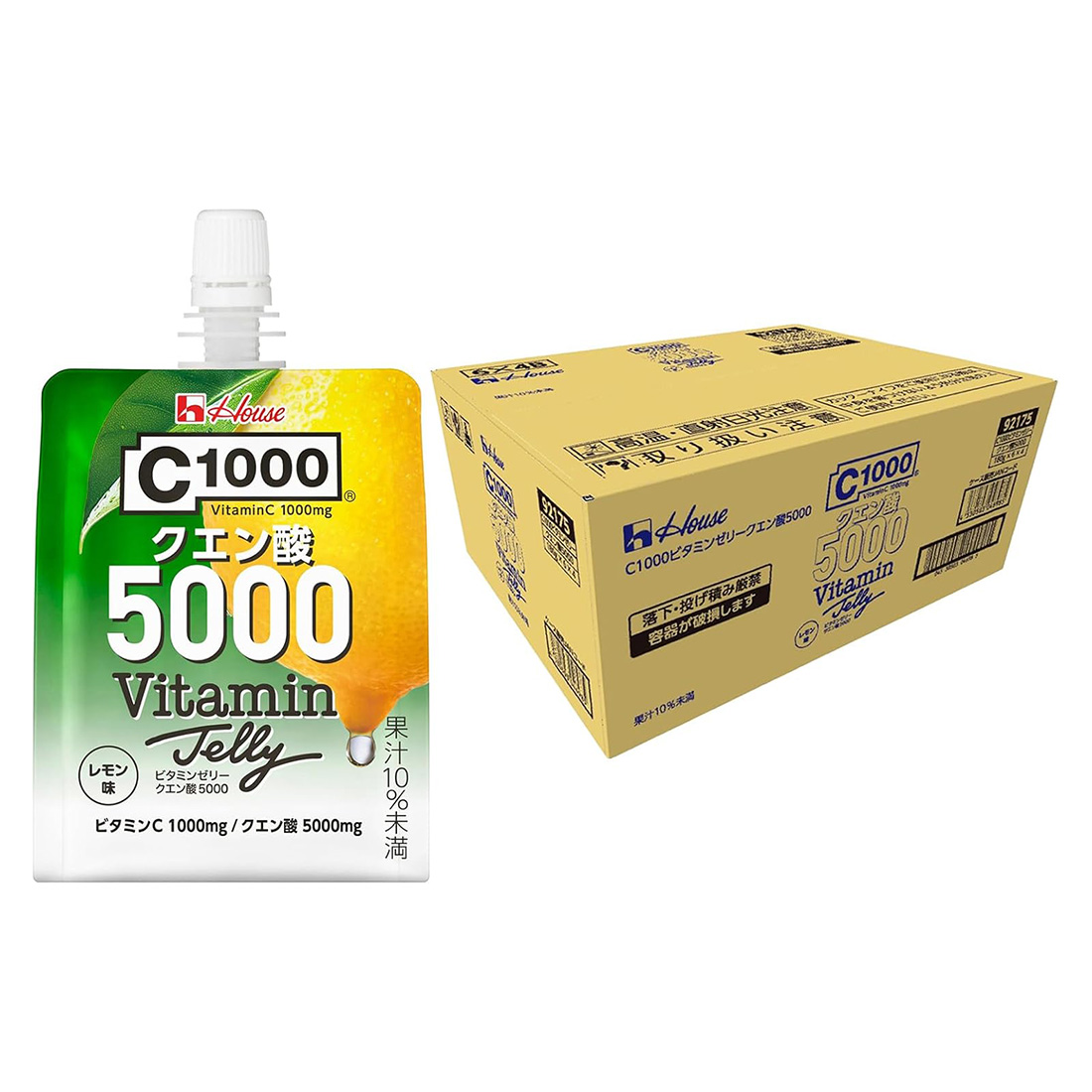 하우스 웰니스푸드 C1000 비타민젤리 구연산 5000 180g 파우치 24개입