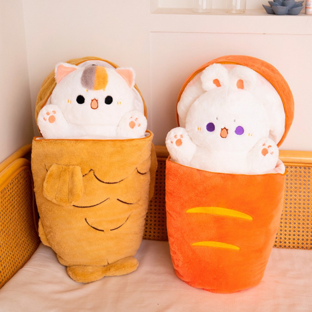 빌리네집 붕어빵고양이 인형 당근 토끼 쿠션 30cm - 상품 이미지