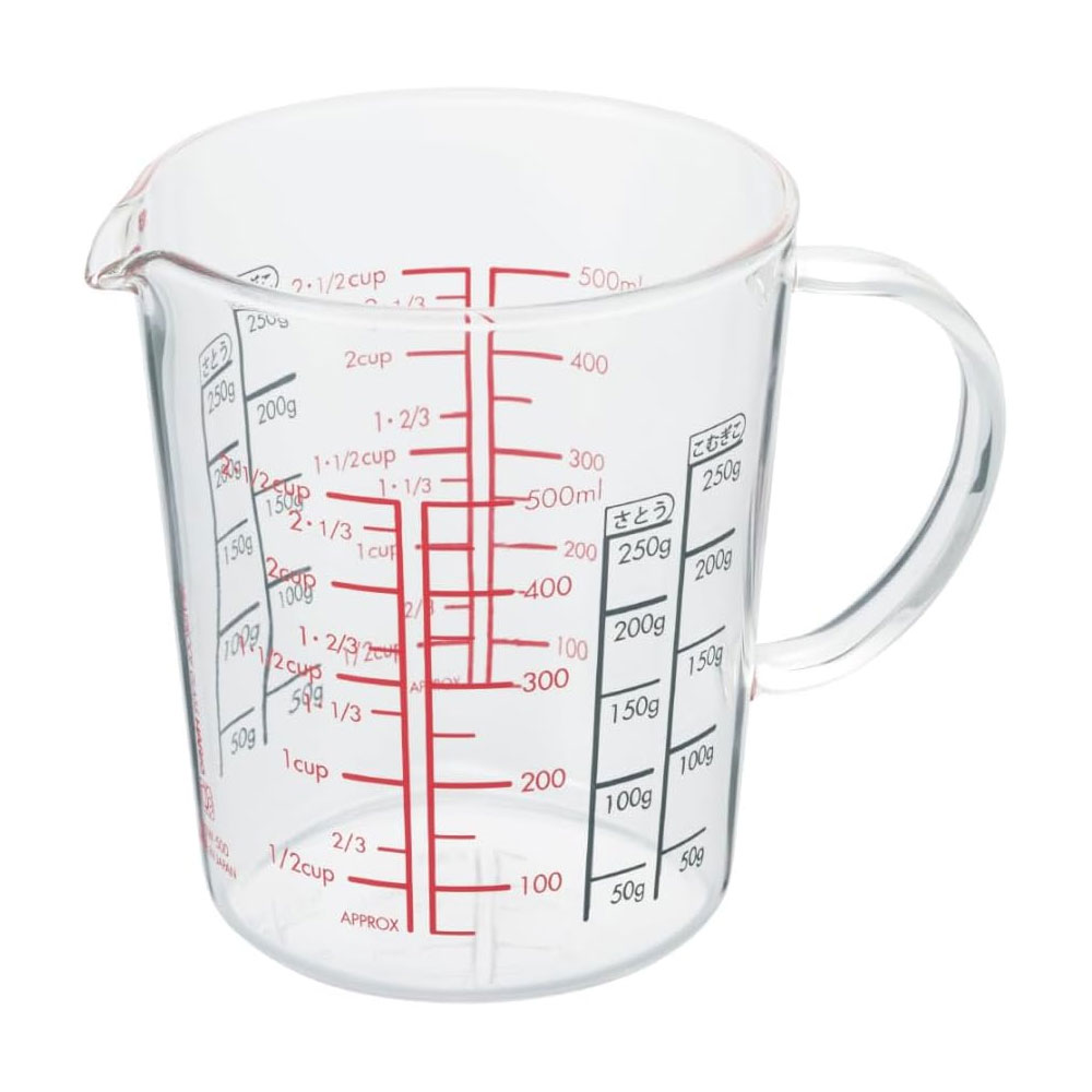 하리오 손잡이 내열 유리 계량컵 500ml - 상세 이미지 2