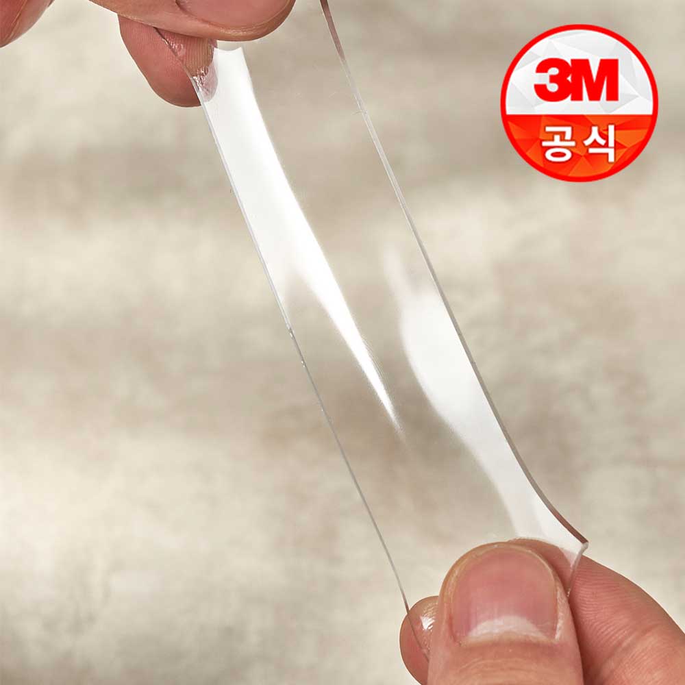 3M 실리콘테이프 스카치 초강력 클리어겔 아크릴 양면테이프 30mmx1.5m 1개 이미지 4