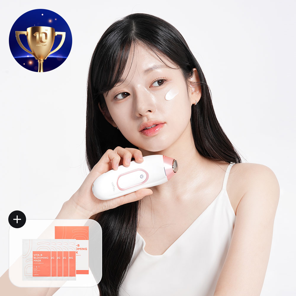 UP6  6in1 갈바닉마사지기 뷰티디바이스 홈케어 피부관리기 LED 진동 피부 마사지기