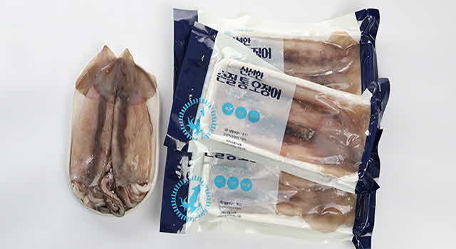 구룡포 손질 통 오징어 통찜 반건조 피데기 개별 소포장 - 상세 이미지 4