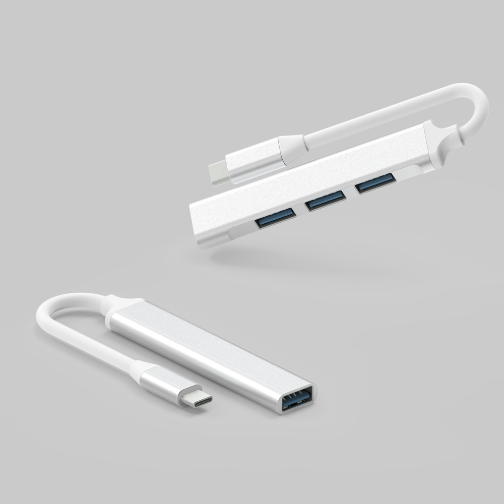 이어맥 화이트플래닛 C타입 USB 허브 4포트 확장 고속 전송 OTG 지원 - 상세 이미지 4