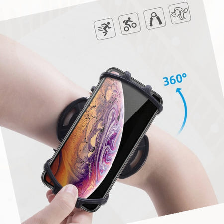 운동 스마트폰 암밴드 손목 거치대 회전 러닝 자전거 등산