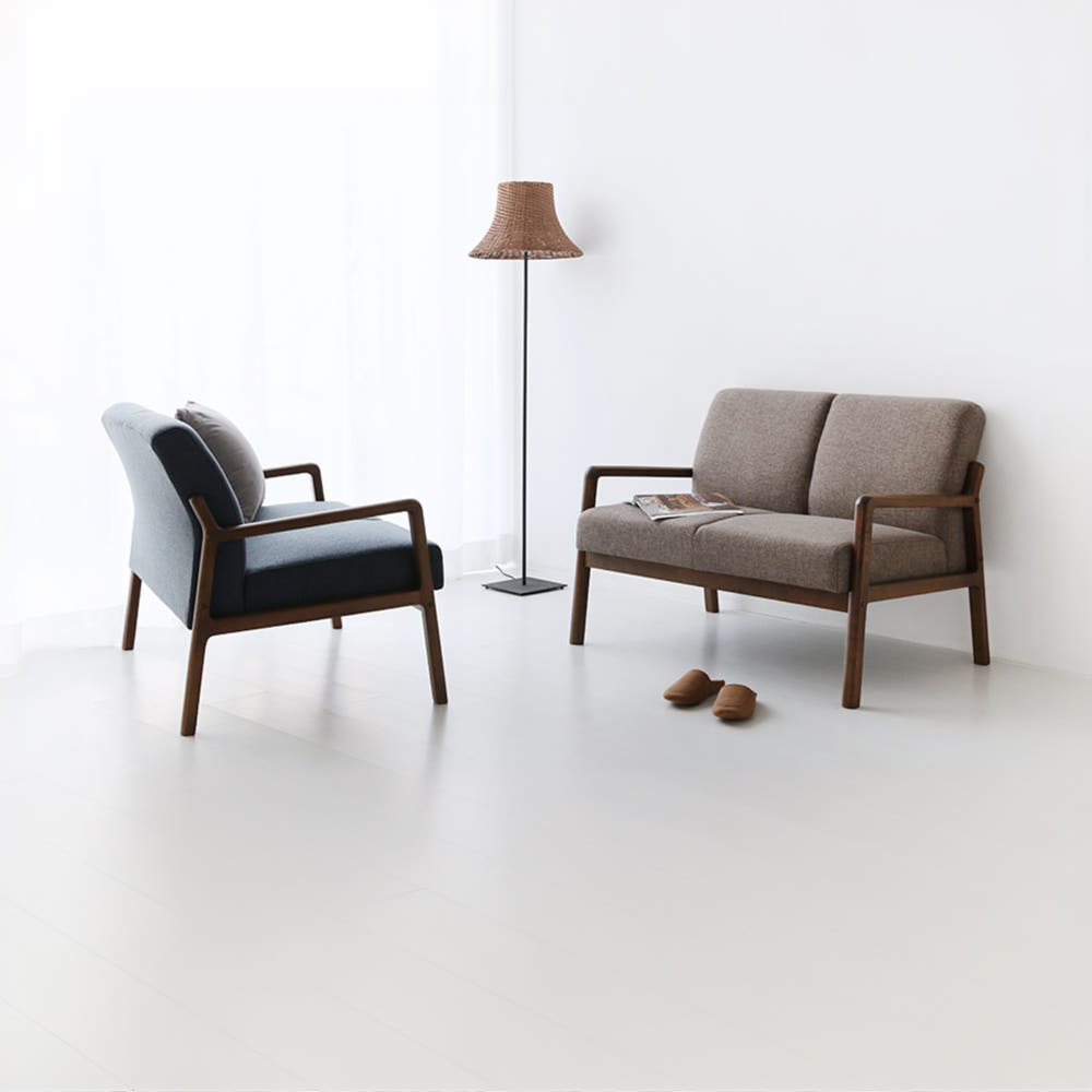 데니쉬 패브릭 소파 2인 다크블루 4943.0186, 2인용