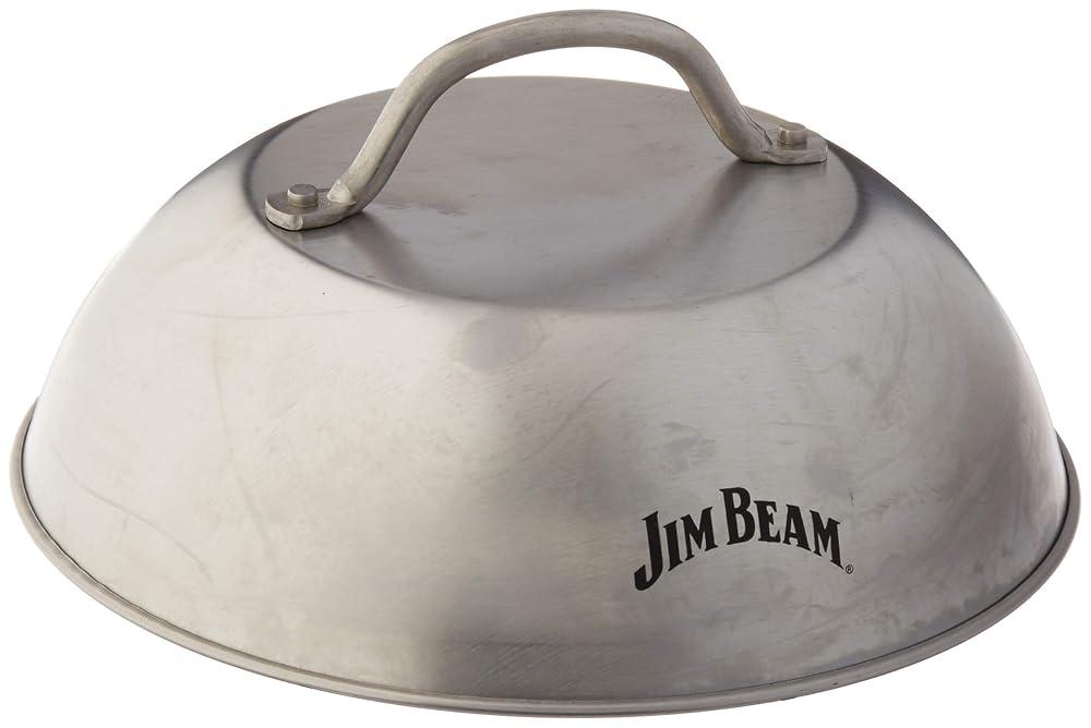 Jim Beam JB0181 22.9cm(9인치) 버거 커버 및 치즈 멜팅 돔 실버 : 스톤-디