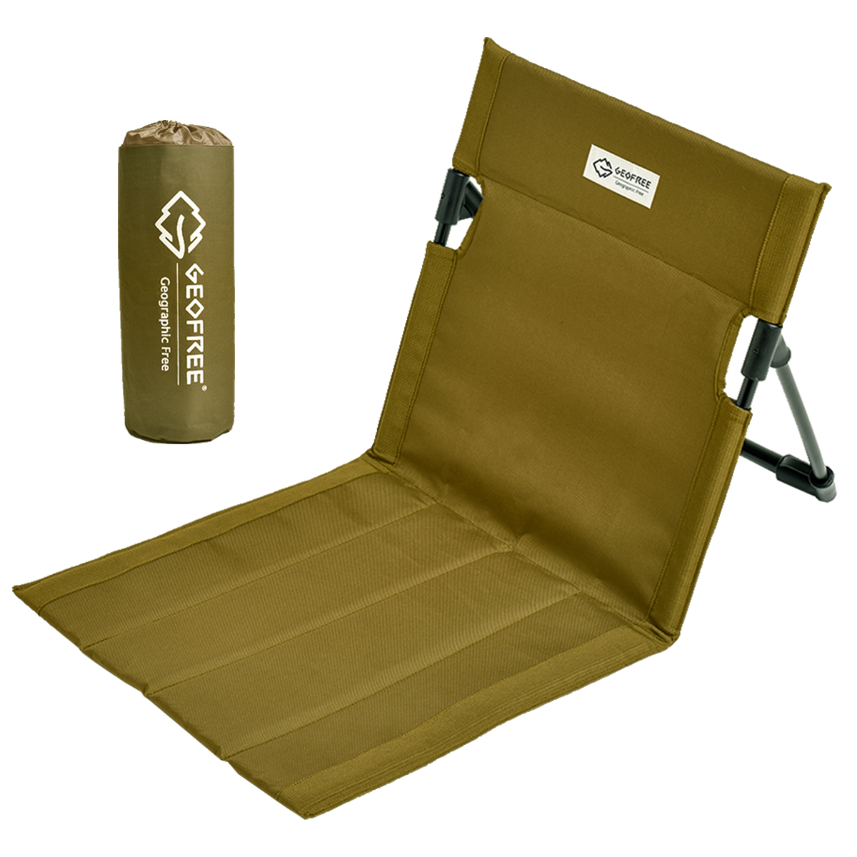 지오프리 서포트 그라운드 체어 좌식 캠핑 의자 경량 페스티벌 플러스, 올리브, 1개