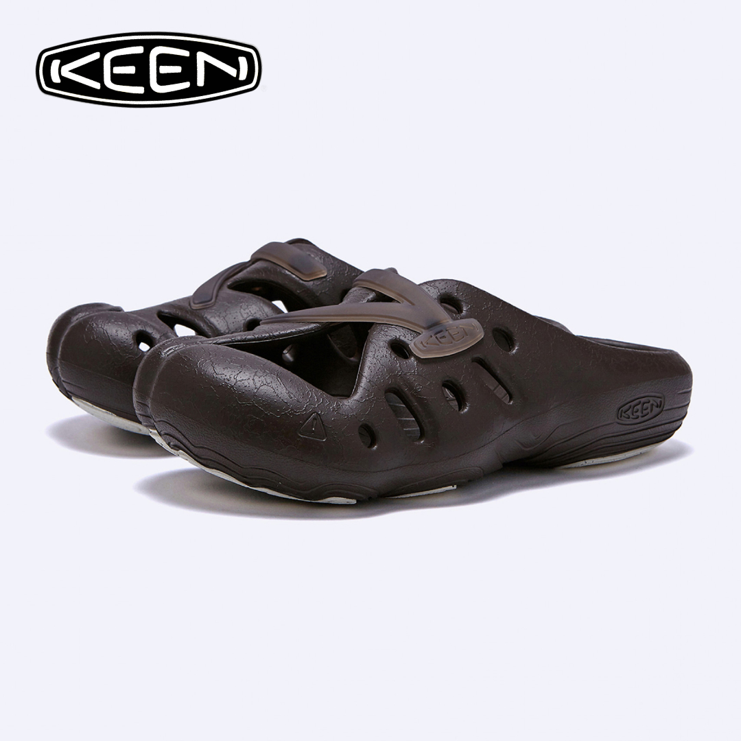 킨 요기즈 클로그 슬리퍼 샌들 아웃 도어 다크 브라운 초콜렛 KEEN - 상품 이미지