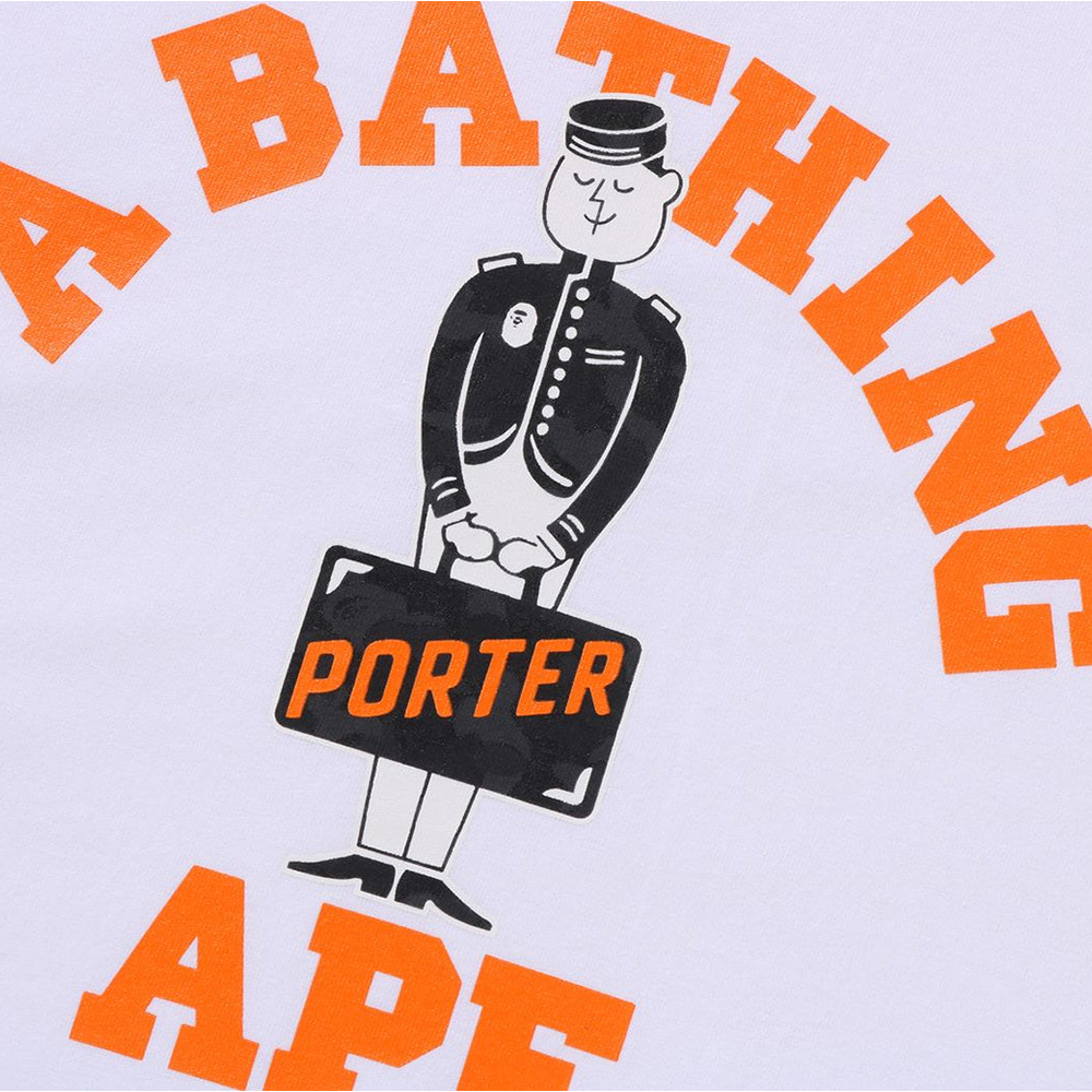 베이프 X PORTER STAND 반팔티 TEE & TOTE BAG SET 1L23-110-925 - 상세 이미지 4