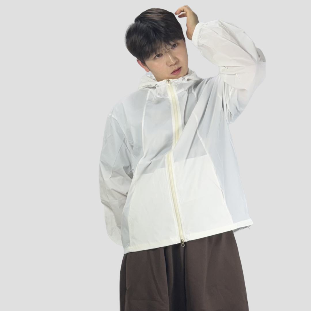 1+1 얇은바람막이 러닝바람막이 남자크롭자켓 - 상세 이미지 3