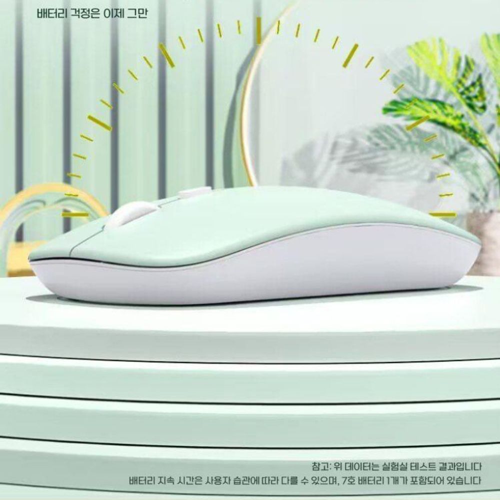 태블릿 노트북 컴퓨터 휴대용 블루투스 마우스 키보드 파스텔 마카롱 컬러 - 상세 이미지 2