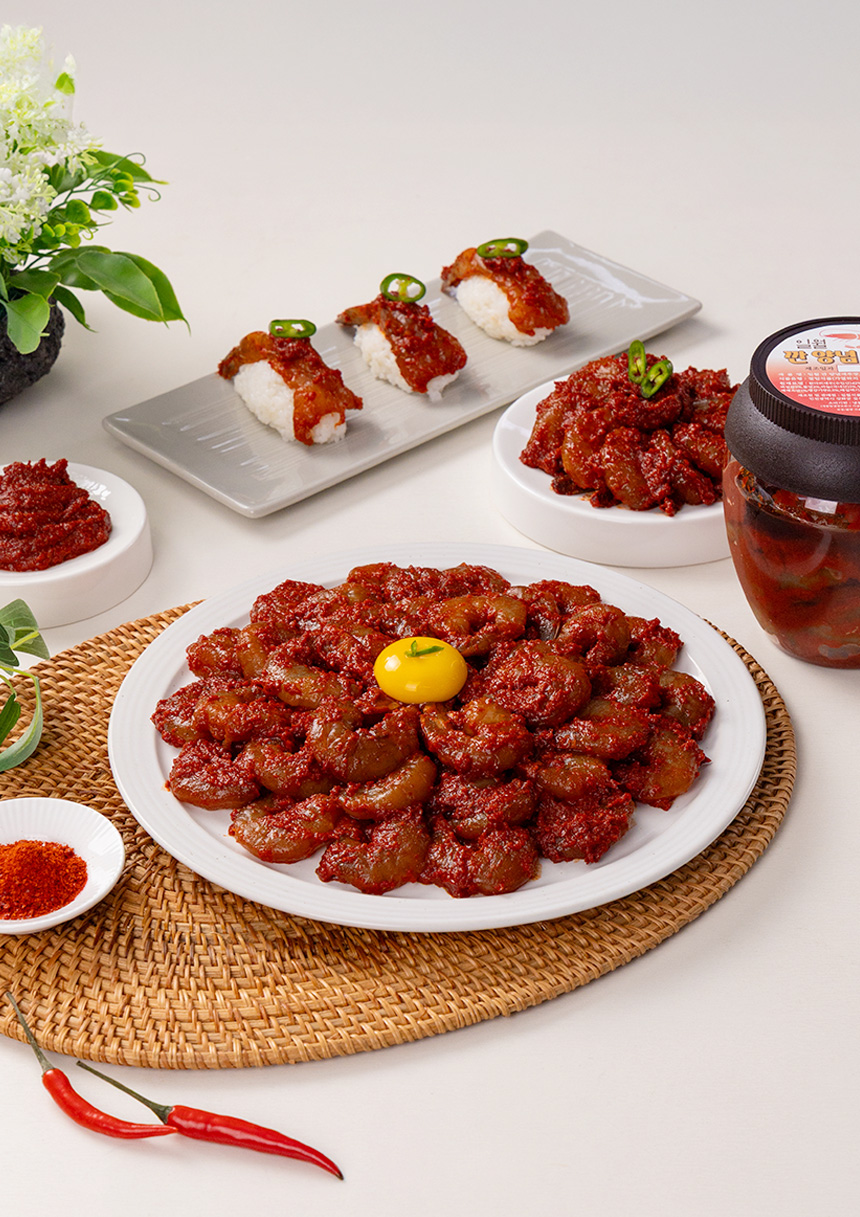 일월식품 수제 깐새우장 간장500g+양념500g 500g2개 세트 - 상세 이미지 4