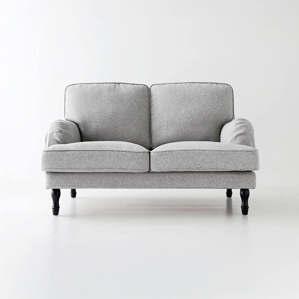 JEEIN 2인 소파 스툴미포함, 라이트그레이 6417.3789, 2인용