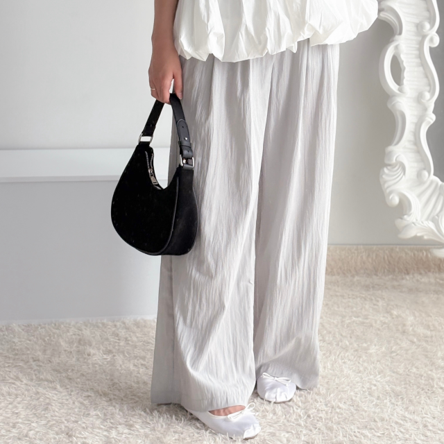 바스락팬츠 와이드팬츠 찰랑바지 - 상품 이미지