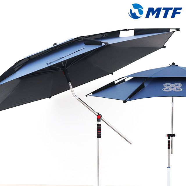초간편 이중 각도 조절 2단 파라솔 캐츠트레일 360도 회전 암막 방수 낚시 캠핑