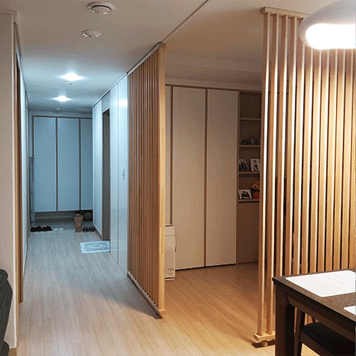 핀토리 스윙 가벽 원목 파티션 공간분리 인테리어 간살 이동식 칸막이