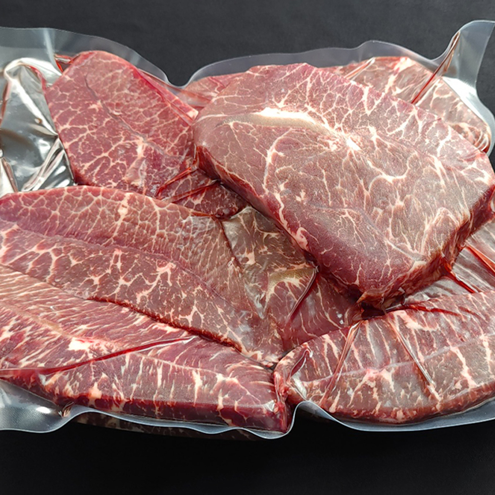(새벽배송)바라던 부채살 1kg 대용량 2cm 스테이크 수입소고기도매 소고기