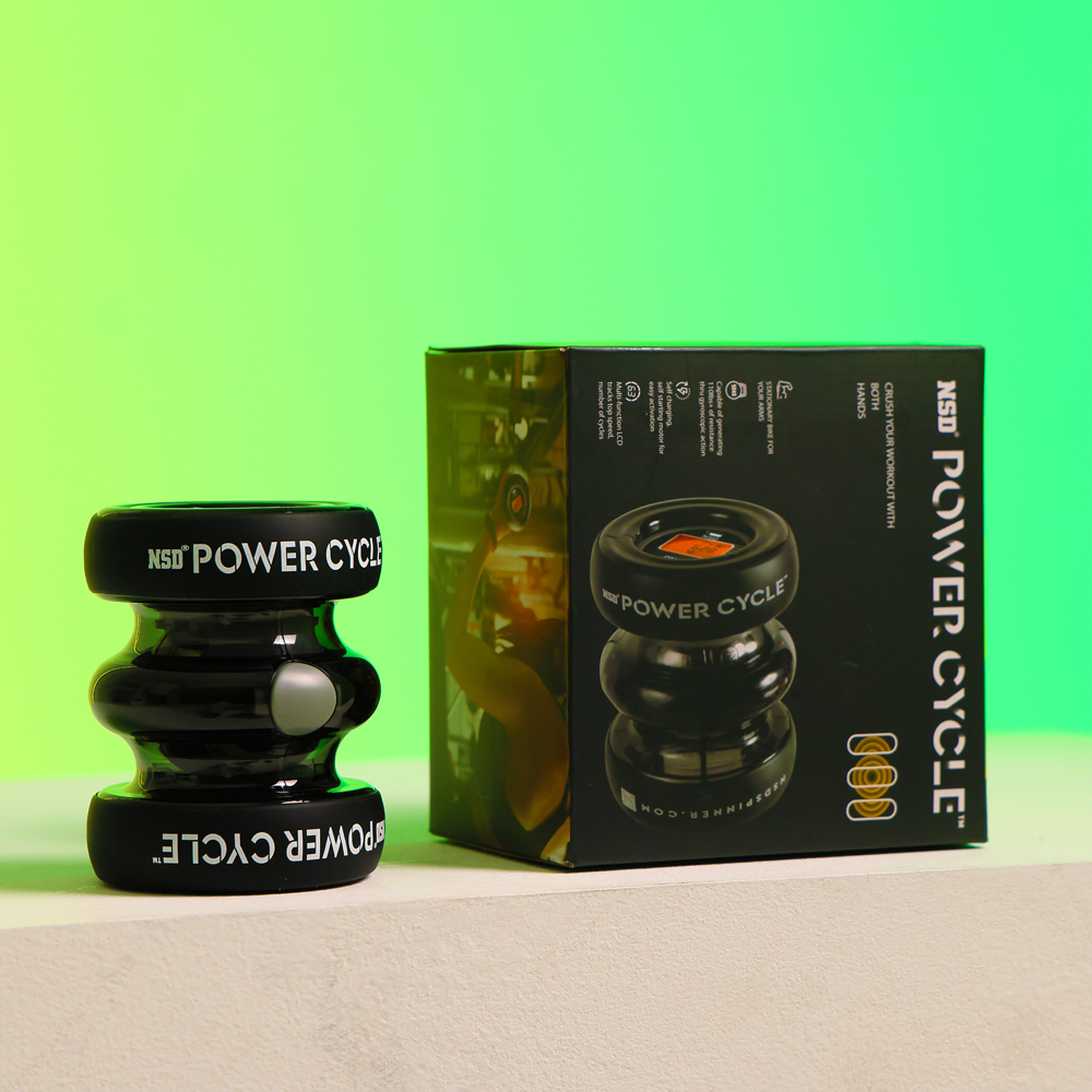 NSD스피너 파워사이클 전자동 양손 상완 운동기 충전식 자이로볼 전완근 팔뚝 한번에