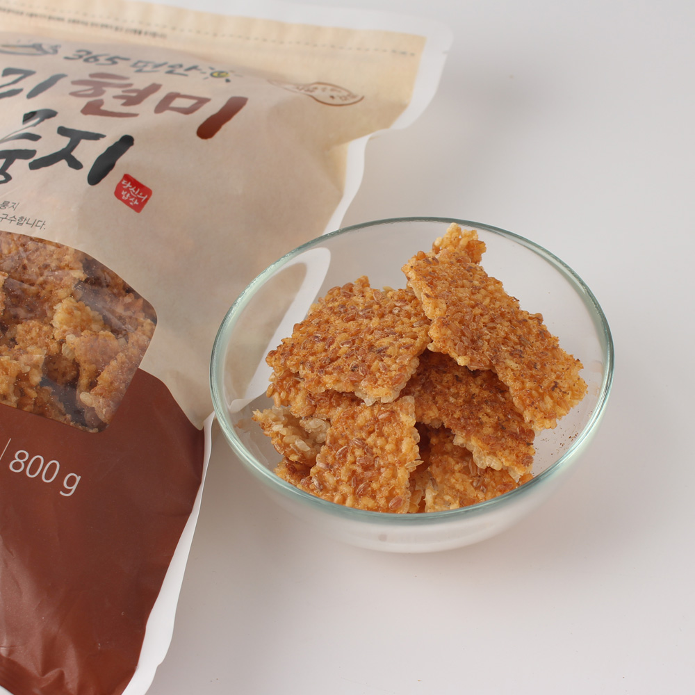 365편안 누룽지 800g 국산 현미 보리 가마솥 누룽지 탕 죽 간식 식사대용 숭늉 - 상세 이미지 5