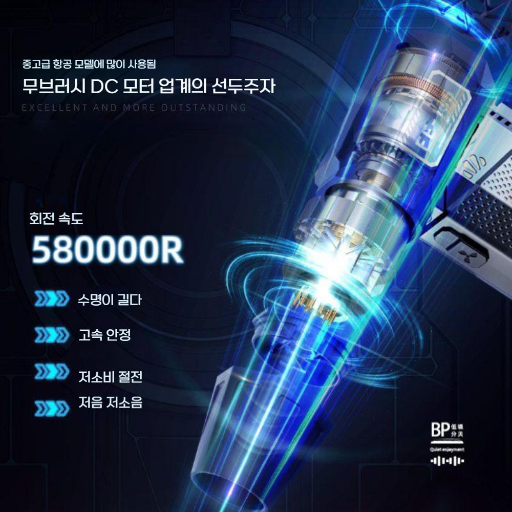 제설 200000 RPM 강력한 미니 송풍기 진공 청소기 C타입 충전 헤어 드라이기 차량 - 상세 이미지 5