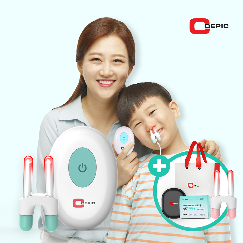 코에픽 장윤정 가정용 비염치료기 코막힘 알레르기비염 코막힘뚫는법 재채기 콧물 의료기기 제품 이미지