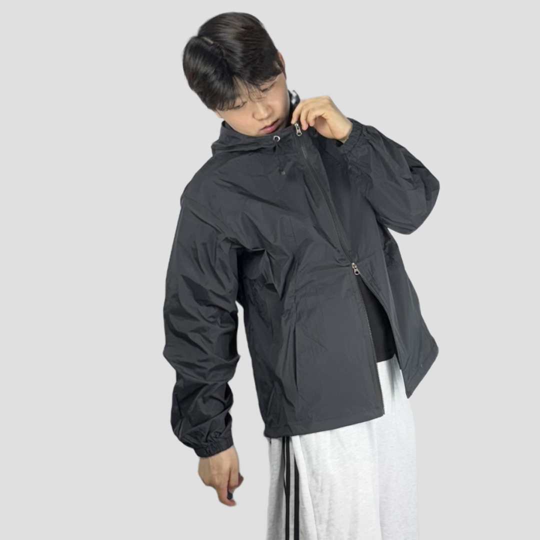 1+1 얇은바람막이 러닝바람막이 남자크롭자켓 이미지 7
