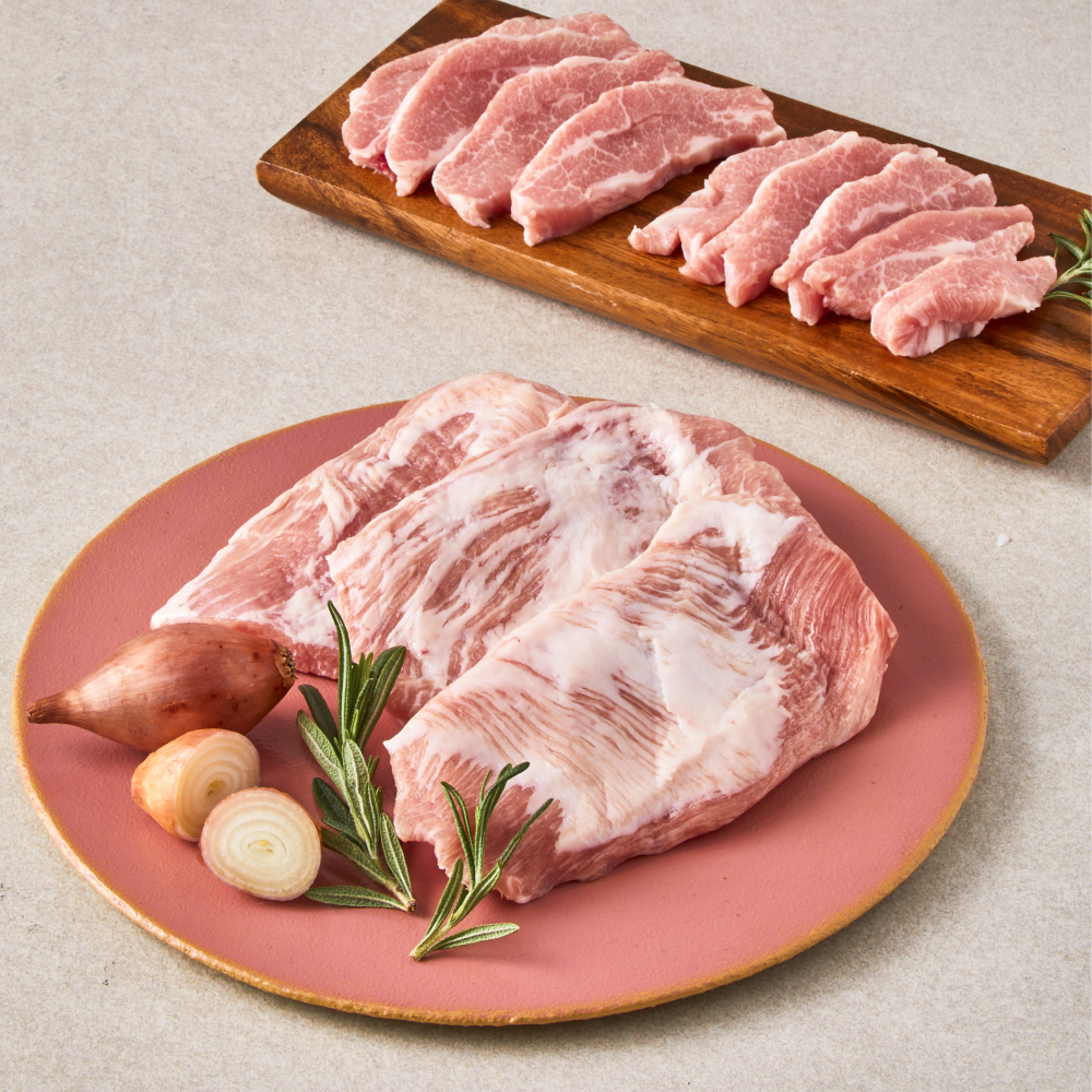 국내산 한돈 항정살 300g 통 구이 돼지고기특수부위 바베큐 - 메인 이미지