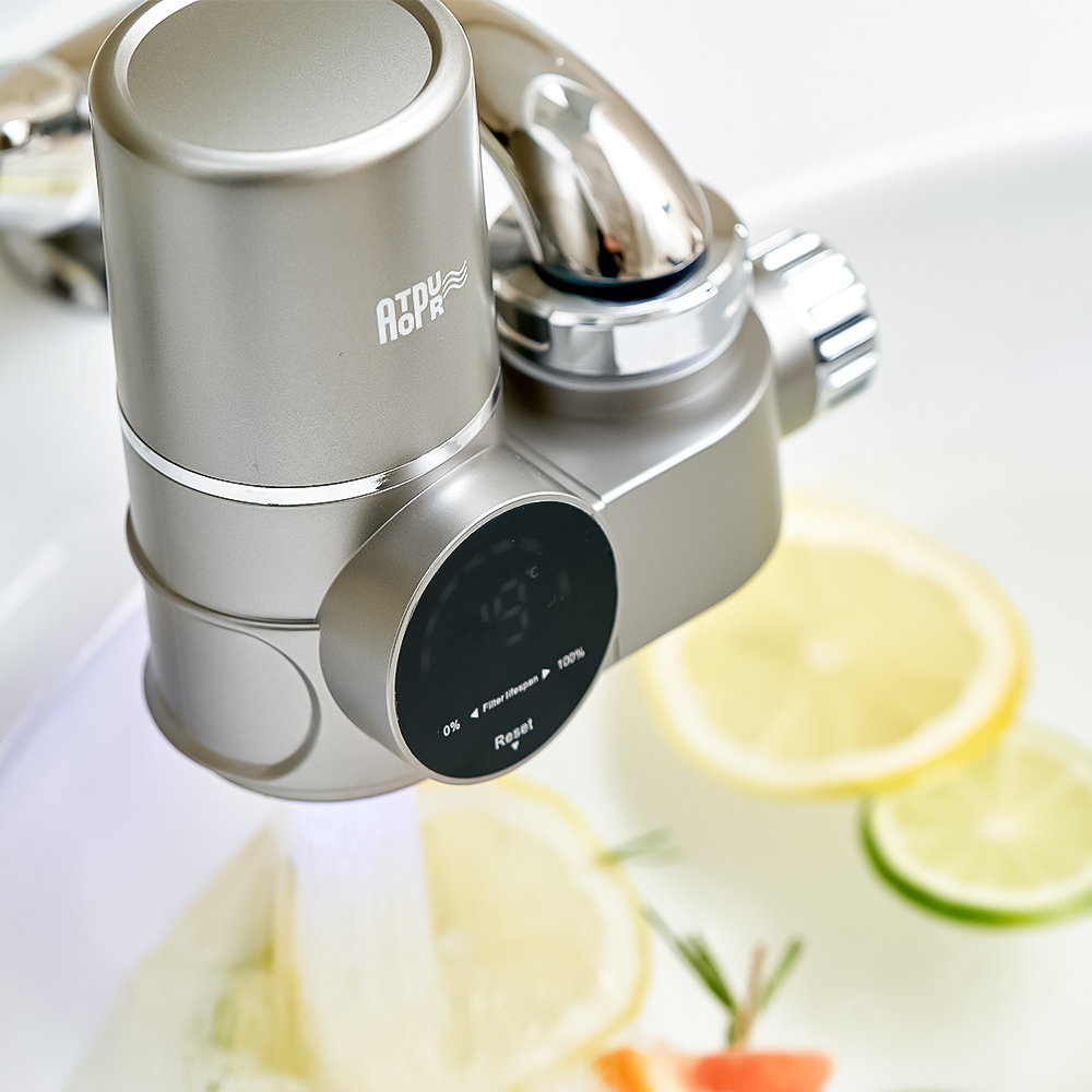 아토퓨어 아기 수전 워터탭 정수 온도표시 필터 잔류염소 녹물 중금속 제거